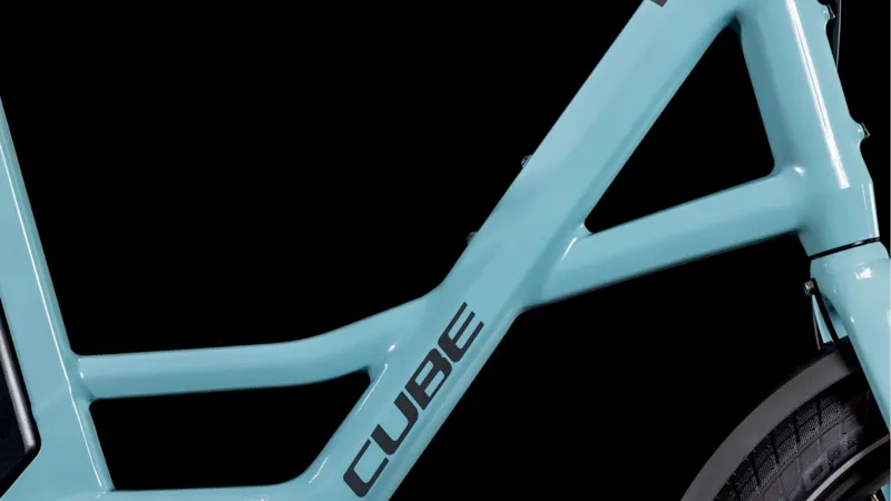 Cube Compact Hybrid Comfort 500 Electric Bike in Aruba Blue/Reflex-3